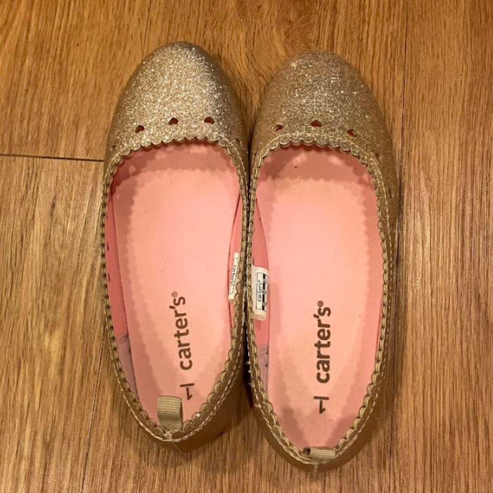 Carter's Glitter Ballet Flat Shoes Size(1M/19.7 cm)